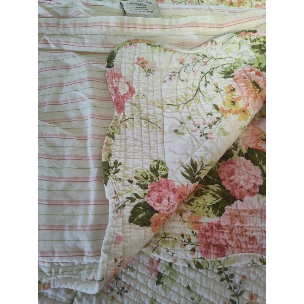 Mary Jane's Home Sweet Roses Fulll Quilt with 1 Sham 86
